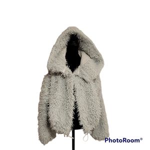 FREE PEOPLE Faux Fur Hooded Jacket